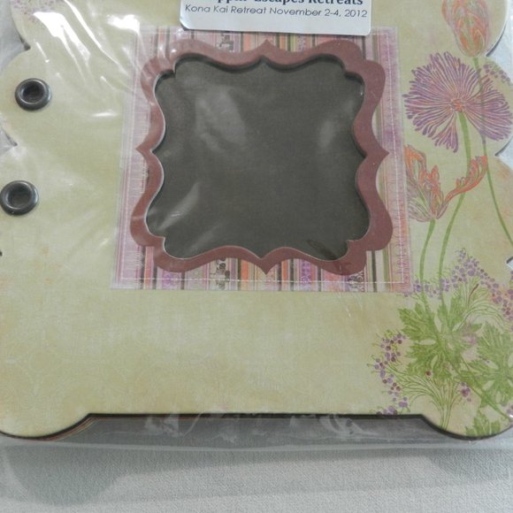 ☀️ BoBunny Garden Party mini chipboard photo album - Picture 4 of 4